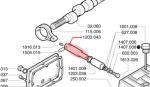 Guía pistón aluminio para bomba P93 - Imagen 2