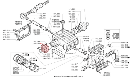 Soporte rodamiento 1503.016 para bomba P93 P186