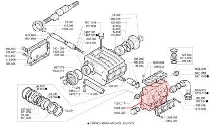 Culata 1603.027 para bomba P93