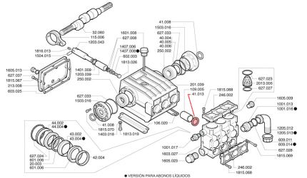 Retén Ø35x55x10 41.013 para bomba P93 P186