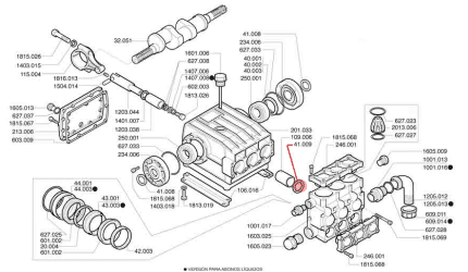 Retén Ø40 x 60 x 10 41.009 para bomba P123