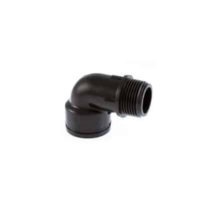 Racor curvo 90º M/H