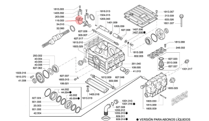 Biela 116.003 para bomba P186