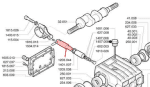 Guía pistón aluminio para bomba P123 - Imagen 2