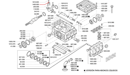 Arandela Ø6 UNI 6592 1403.002 para bomba P186