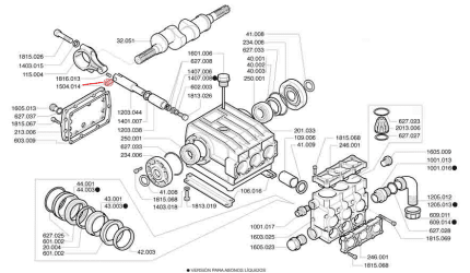 Bulón Ø14 x 37 1504.014 para bomba P123