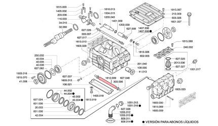Tubo colector aspiración 1612.009 para bomba P186