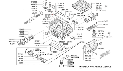 Junta OR 4081 627.026 para bomba P186