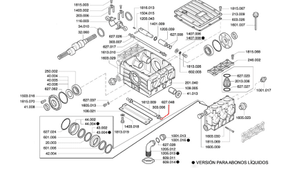 Junta OR 4125 627.048 para bomba P186