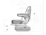 Asiento de Tractor con Suspensión Neumática y Cojines Confort - Ajustable y Ergonómico - Imagen 5