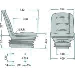 Asiento para Tractor Universal con Suspensión Mecánica - Imagen 2