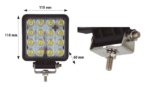 Foco LED para Tractor 48W 6000K 10-30V IP67 Homologado CEE - Imagen 2