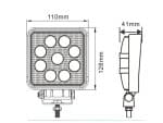 Foco LED para Tractor 10-30V 1350 lm Cuadrado IP67 - Imagen 2
