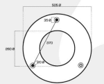 Pesas Delanteras Kubota 510 Ø modelo M8540 - 420/70R28 (80Kg) – Contrapesos (a elegir entre 1 a 24 Unidades) adaptables - Imagen 2
