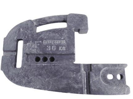 Contrapeso delantero Landini y McCormick de 36 kg adaptable para tractor