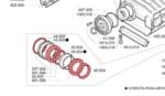 Kit reparación collarines culata Bomba imovilli P93 Contiene: 627.024 - 601.006 - 20003 - 42004 - Imagen 2