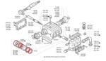 Kit reparación collarines culata Bomba imovilli P93 Contiene: 627.024 - 601.006 - 20003 - 42004