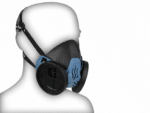 Media máscara respiratoria para dos filtros intercambiables